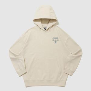 엄브로후드티 LQC UQ221CHD49-OBE 레이트 체크아웃 와플 후드 티셔츠 OATMEAL BEIGE