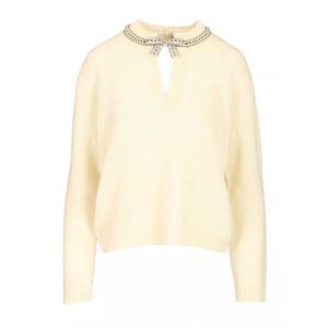 [VALENTINO] 라프리마 여성 MAGLIA 자수 울 8B3KC71FA1E A03 화이트 /15