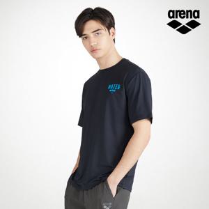 아레나스포츠 유니 스몰 로고 반팔 티셔츠 S3MC1RT13BLK
