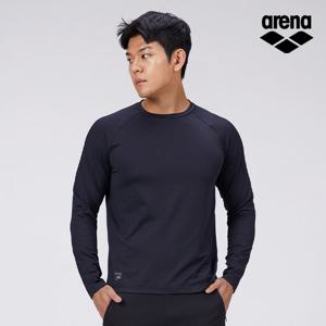 아레나스포츠 유니 기모 라운드넥 긴팔 티셔츠 S3WC1LT03BLK