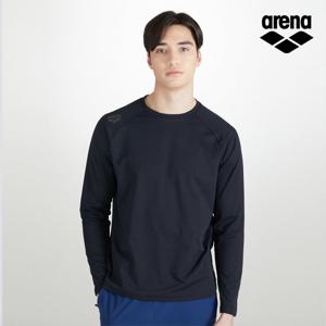 아레나스포츠 유니 베이직 라운드넥 긴팔 티셔츠 S3SC1LT02BLK