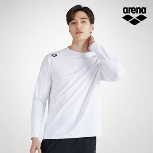 아레나스포츠 유니 베이직 라운드넥 긴팔 티셔츠 S3SC1LT02WHT