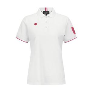 여성 스마일 골퍼 프린팅 반팔 카라 티셔츠 521F1TO101WH