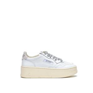 오트리 메달리스트 플랫폼 레더 스니커즈 PTLWSW02 White