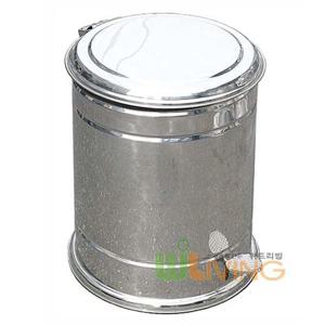 페달형 스텐휴지통(250x300/7리터) 스텐내통포함 WL-1855 스텐 쓰레기통 업소용 페달형쓰레기통 휴지통 재떨이 뱅뱅이 뚜껑 야외쓰레기통