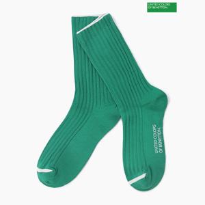 베네통 배색 라인 골지 양말 BCSO03511