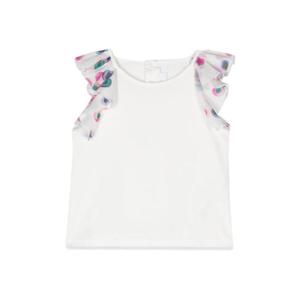끌로에 키즈 여아 화이트 민소매 티셔츠 C20022K_117