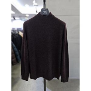 바쏘옴므 세이브존03 바쏘옴므 남자 반폴라 버건디 울  혼방 터틀넥 니트 WSAQZ4WN87A