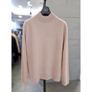 바쏘옴므 세이브존03 바쏘옴므 남자 반목 니트 핑크  100% 반폴라 터틀넥 WSAFZ4WN17A