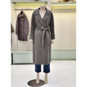 BCBG 세이브존02 벨티트 카라 롱 코트 B4DAH827