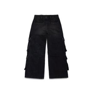 디젤 키즈 여아 블랙 카고 팬츠 J01725K_KXBMMK02