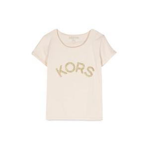 마이클코어스 여아 아이보리 로고 반팔 티셔츠 R15120K_224