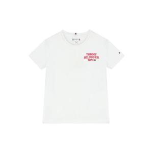 타미힐피거 여아 화이트 반팔 티셔츠 KG0KG06671K_YBR