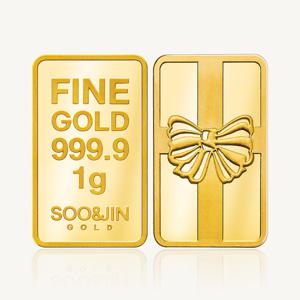 수앤진골드 선물상자 골드바 24K 순금 1g