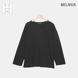 빌리버스 남자 하늘하늘 얇은 올데이 레이어드 유넥 긴팔 넥바인딩 티셔츠 BAZ008