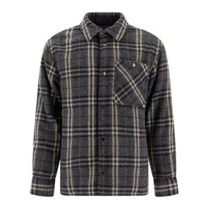 (명품) 버버리 체크 울 오버셔츠 8102224