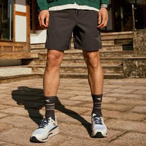 디아도라반바지 AQS D5123RHP02GRD 프리 글라이드 4부 베이직 러닝 쇼츠 DARK GREY