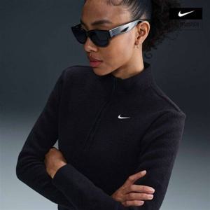 나이키 NSW 플러시 여성 슬림 긴팔 코지 플리스 하프집 탑 FV8029-010 319639