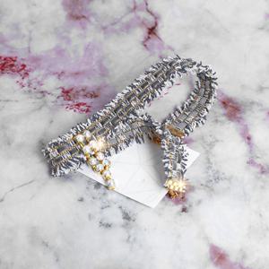 [폭스타일] 오망 펄 초커 목걸이