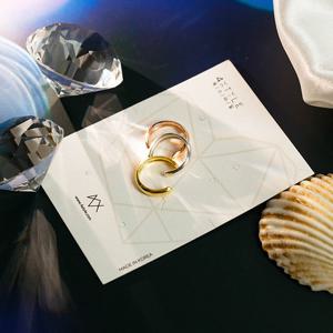 [폭스타일] [실버] 심플 라인 이어커프