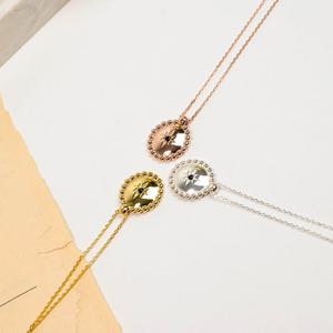 [폭스타일] [실버] 솔라 라운드 목걸이