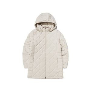 아이더 POP 튜브 리드 긴기장 다운 자켓_Light Beige DWW23584E1 322503