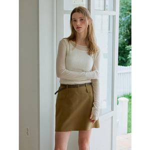 (올리브데올리브)OW4AS754 벨트 코튼 미니 스커트