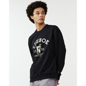 리복  1895 플라워 맨투맨 - 블랙 RETS3FM30BK