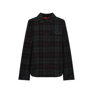 [크로커다일레이디]MARIO크로커다일레이디 밑단셔링 체크 블라우스 CLEWBL202