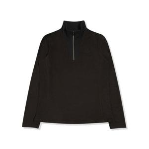 아이더 POP 골조직 배색 짚업 티셔츠_Black DWW22281Z1 322573