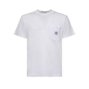 스톤 아일랜드 반팔 티셔츠 L1S152100032 S0057V0001 White