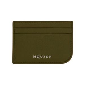 알렉산더맥퀸 여성 카키 카드 지갑 813545_1VDCC3217