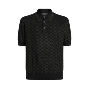 돌체앤가바나 기하학 패턴 폴로 셔츠 GXZ02TJGMFE