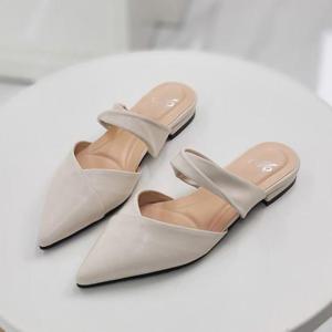 머랭고 세이브존08 소가죽 포인티드시크 블로퍼 1cm M23S09LHU