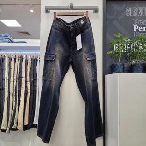 리트머스 HC12 브러쉬  카고  와이드 데님팬츠 LQ5DU536-064