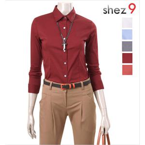 [쉬즈넘버나인]_스마트 면스판 남방