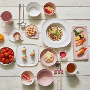 라씨에뜨 온반 2인 홈세트 15p 우윳빛,복숭아빛/식기세트/신혼세