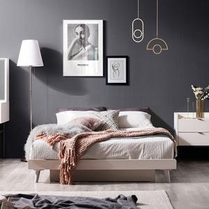 (착불) 헤이미쉬홈 아크메 크림화이트 무헤드 평상형 퀸사이즈 침대