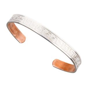 [영국수입] 사보나 런던 S3 실버 올림피아 항균구리 뱅글 팔찌