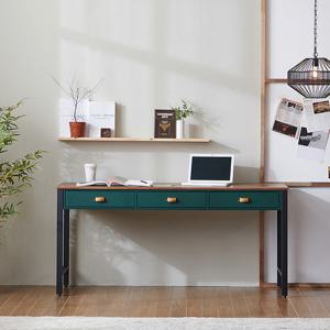 나무뜰 벤트 딥그린 1600 서랍 책상 DWF023C (착불)