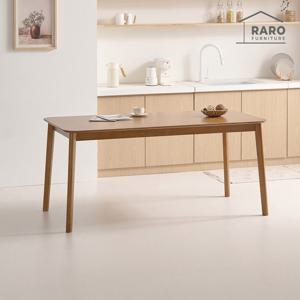 라로퍼니처 헤이즐 1650 고무나무 원목 6인 식탁 테이블