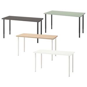 [이케아 직수입] LAGKAPTEN 테이블(140X60)+OLOV 길이조절다리