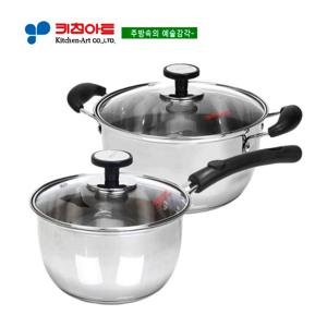키친아트 아티스트 삼중바닥냄비 2종(A)SET(16+18)