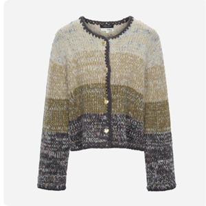 [써스데이아일랜드](T256MCD905W)컬러 블럭 멀티 가디건