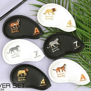 [준골프] 콜리스 버디킹 고급 자수 멀티 아이언커버 헤드커버