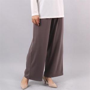 빅사이즈사랑해요 4098L112 찰랑 끈 와이드 바지 WW