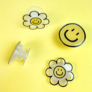 Linkvu 에브리데이 스마일 투명 폰톡 스마트톡 거치대 홀더