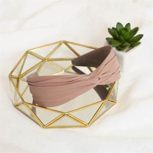 [엔젤슈슈] 가죽 꼬임 헤어밴드 핑크 리본 머리띠