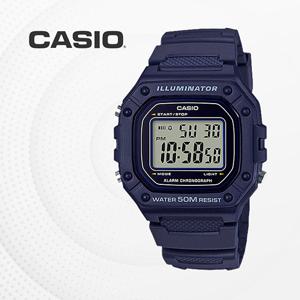 카시오 CASIO 군인 군용 군대 우레탄 전자시계 W-218H-2A