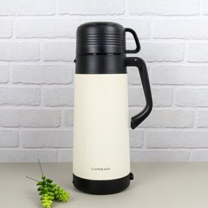 락앤락 이지 대용량 보온병 1.8L 아이보리 + 원형도시락밥통